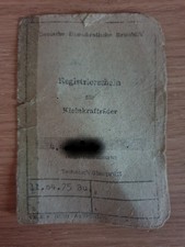 SIMSON S50B Bj. 1975 - Original DDR Registrierschein/Betriebserlaubnis