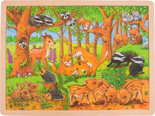 Goki einlegepuzzle tierkinder - goki,