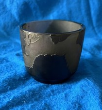 Glas Vase Cameoglas Signiert