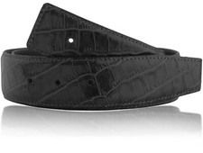 Krokodil Schwarz Wendegürtel