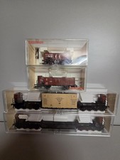 Fleischmann H0 4x Waggons DR Ep.2 Schwerlast 5295 5296 5862 aus meiner Sammlung