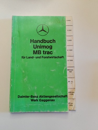 Original handbuch unimog - original,