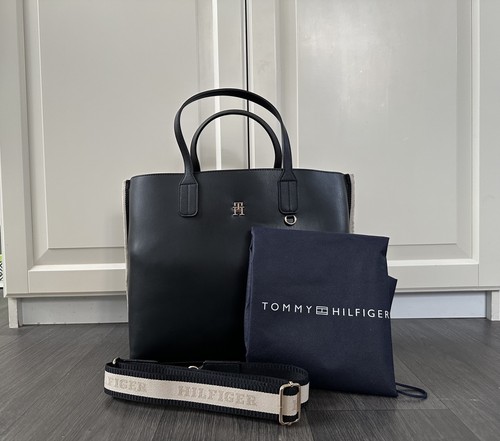 Schwarze tommy hilfiger iconic - tommy,