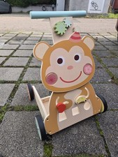 Lauflernwagen Affe Holz