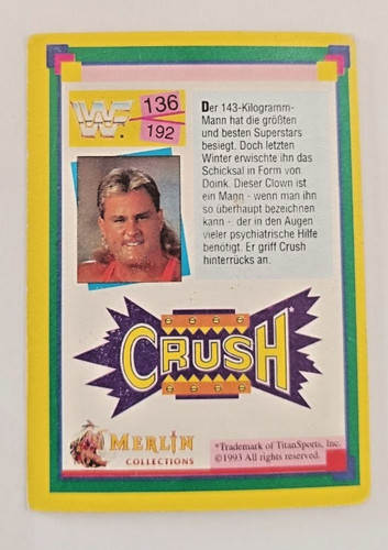 Wwf wrestling sammelkarte - wrestling,