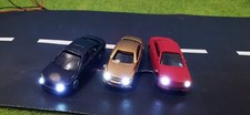 3 Stück Autos PKW beleuchtet