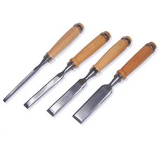 Stechbeitel Beitel Schnitzbeitel 4 teilig 4-tlg Set Satz Holzbeitel Stecheisen