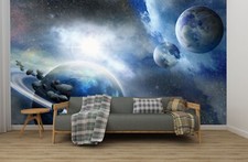 3D Blau Planet Q4272 Tapete