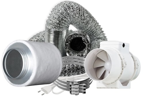 Abluft set 100mm - set, inline