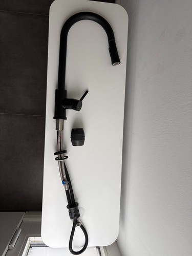 Küchenarmatur schwarz matt