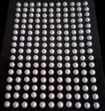 selbstklebende Halbperlen rund 3 mm weiß