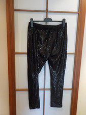 Filette Love Sexy Elegante Pailletten Glamour Leggings Leggins Glitzer unisex XL