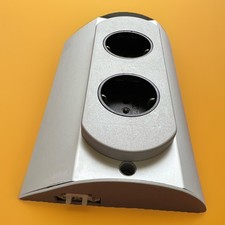 Berker Doppelsteckdose Aufputz lichtgrau 240 V  L 19cm/H 4cm/T 12,5cm