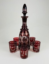 Vintage set rubinroter - vintage-set,