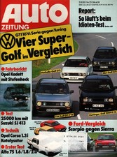 Zeitschrift Auto Zeitung #23 1985 31.10.85 Golf GTI 16V Tuning Abt Oettinger Not