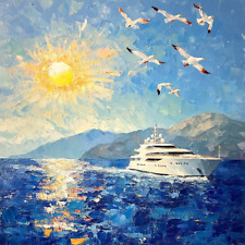 Abstrakt Ozean Yacht