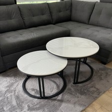 Satztische Couchtisch Set rund