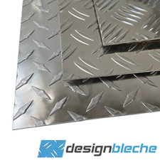 Aluminium Riffelblech 1,5/2mm Tränenblech Alu Warzenblech Aluplatte Alublech 