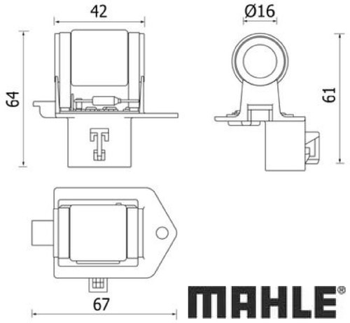 Mahle cfr8000p vorwiderstand - mahle,