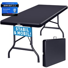 CASARIA® Gartentisch Klapptisch Campingtisch Klappbar Kunststoff 180cm Garten