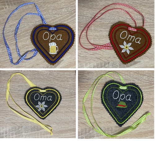 Oktoberfest deko filzherz - 🥨,