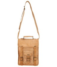 21 Zoll Kuriertasche aus echtem Vintage braunem Leder für Damen...