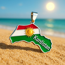 Kurdistan-Karte Halskette –