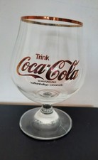 1 x Coca Cola Glas 0,3 l mit Goldrand  Vintage  Schwenker