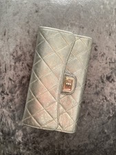 100% Orig. Chanel Geldbörse 2.55 Silber