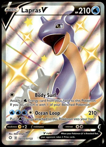 Lapras shiny holo rare - lapras,