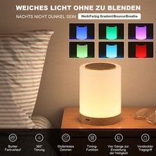 Led akku nachttischlampe touch - akku,