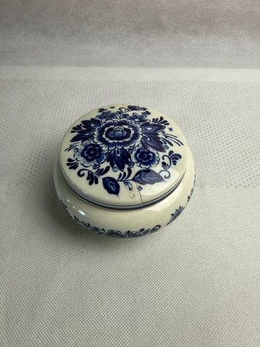 Delfter blau deckeldose - blau,