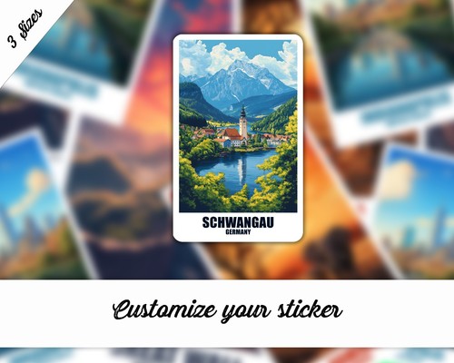 Schwangau aufkleber - schwangau,