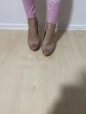 Beige High Heels von GUESS Gr. 40 Absatz 12 cm, + GESCHENK BEI SOFORTKAUF 