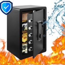 Safe Tresor Möbeltresor mit digital Tastatur & Schlüssel Alarmsystem Feuerfest