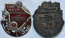 DDR Plakette Rad Weltmeisterschaften Zur Erinnerung Karl Marx Stadt 1960(163026)