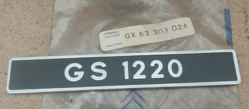 Citroen 1220 namensschild - gs,