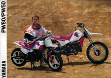Prospekt Datenblatt Yamaha Motorrad PW 80  PW 50