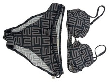 Mexx Damen Bikini 85B Mehrfarbig Modern Grafisches Muster Bademode