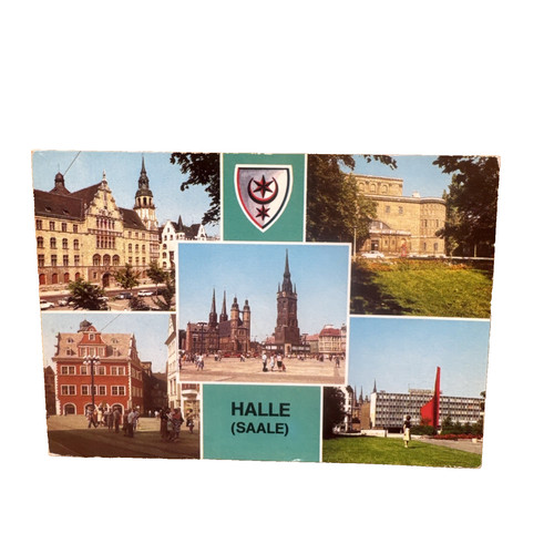 Postkarte halle saale - ak,