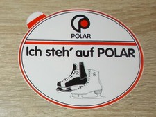 Alter Aufkleber | Sticker Ich steh' auf POLAR Schlittschuhe