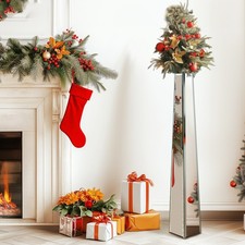 Bodenvase Groß 77cm Silber