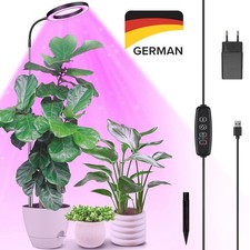 1 Stück Pflanzenlampe Led Vollspektrum mit Timer & USB Adapter Verstellbar 164cm