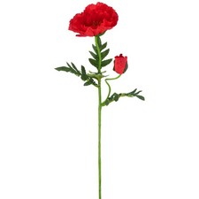 Kunstblume Mohn, 5er Set