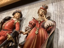  schöne, alte Holzfigur 