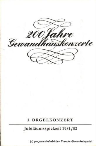 Programmheft orgelkonzert - programmheft,
