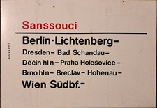 Zuglaufschild DEUTSCHE