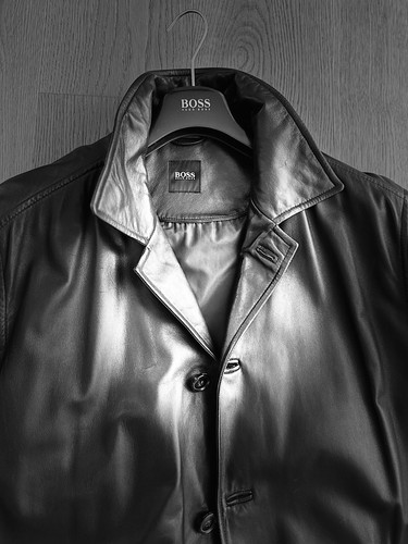 Boss herren ledermantel - boss,