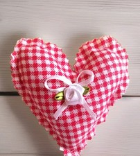 ꧁Herz rot -weiß Karo ca 10