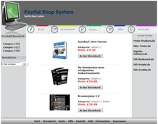 Shopsystem mit PayPal